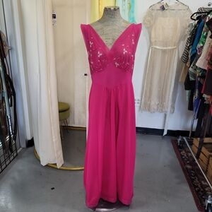 Elegant Pink Evening Gown